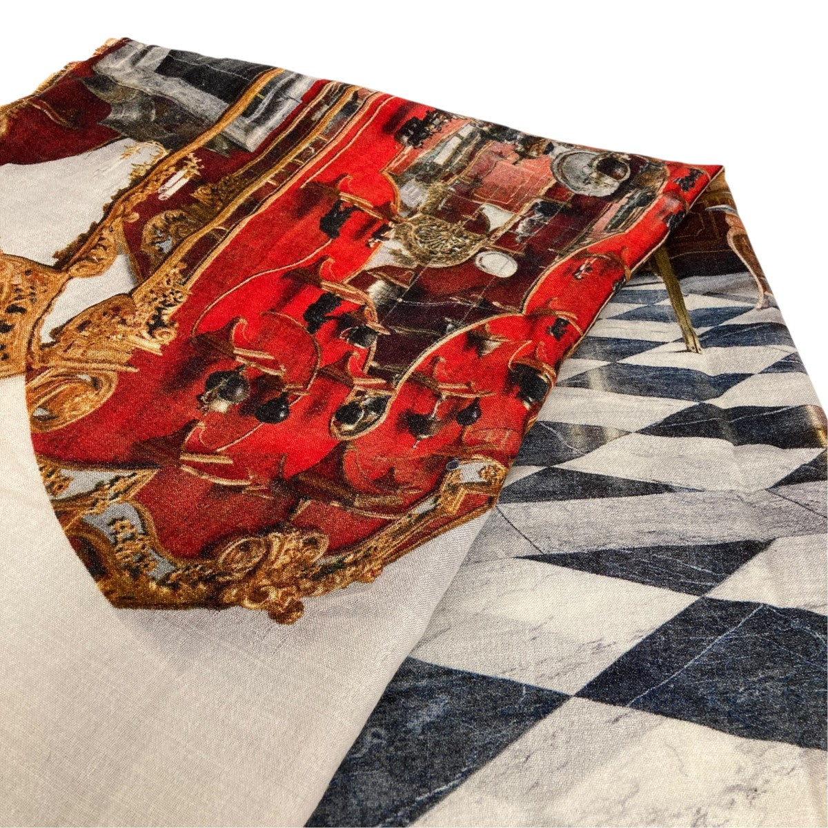 Massimo Listri×Monica Sarti 大判WOOL STOLE大判ストール 古着・中古-2枚目のアイテム画像