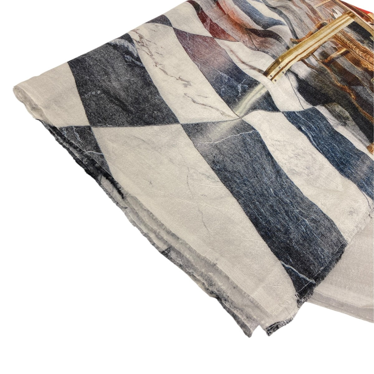 Massimo Listri×Monica Sarti 大判WOOL STOLE大判ストール 古着・中古-4枚目のアイテム画像