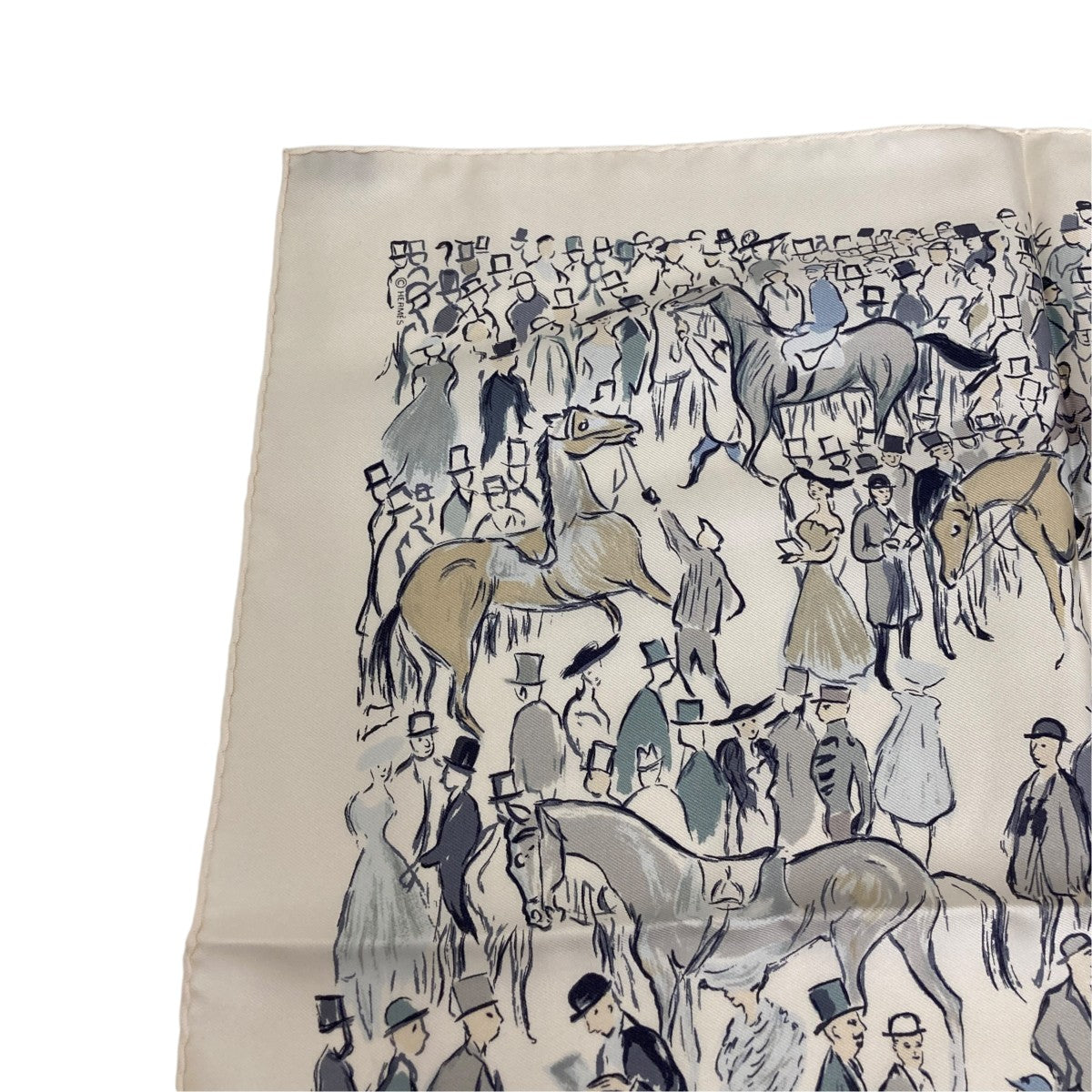 HERMES Paddock プチカレ45スカーフ 古着・中古-3枚目のアイテム画像
