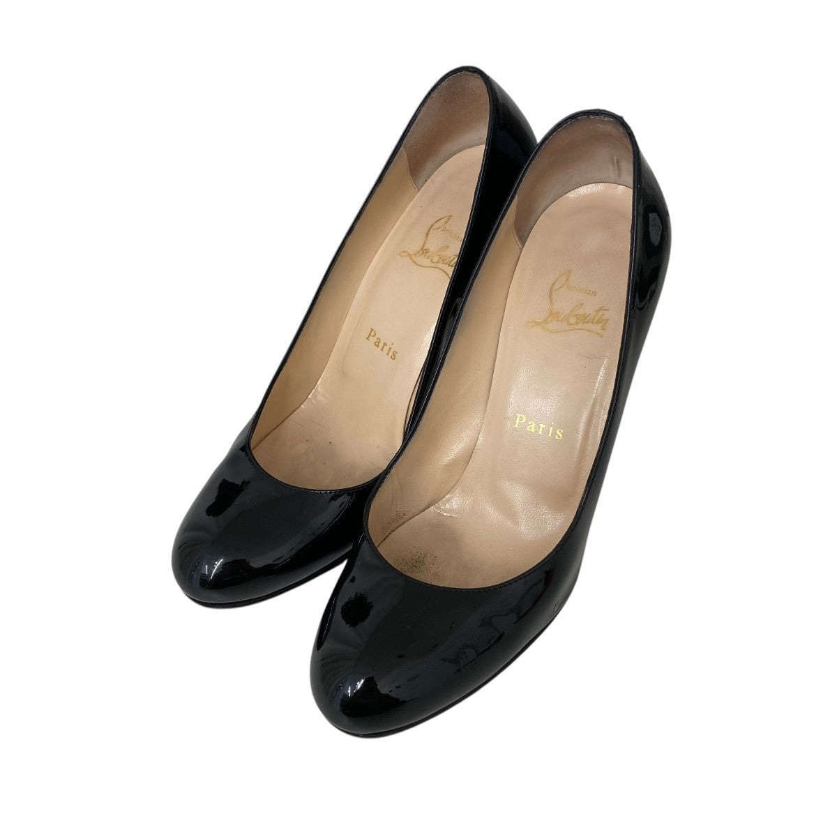 SIMPLE PUMP 100 PATENT CALFヒールパンプス3080377