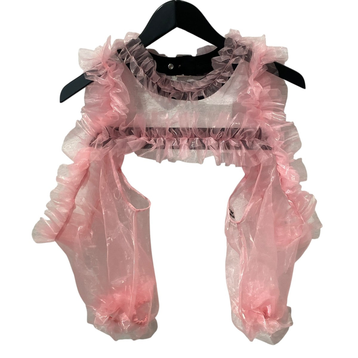 Pink Sheer Tulle Harness Topハーネスベスト3P-V006