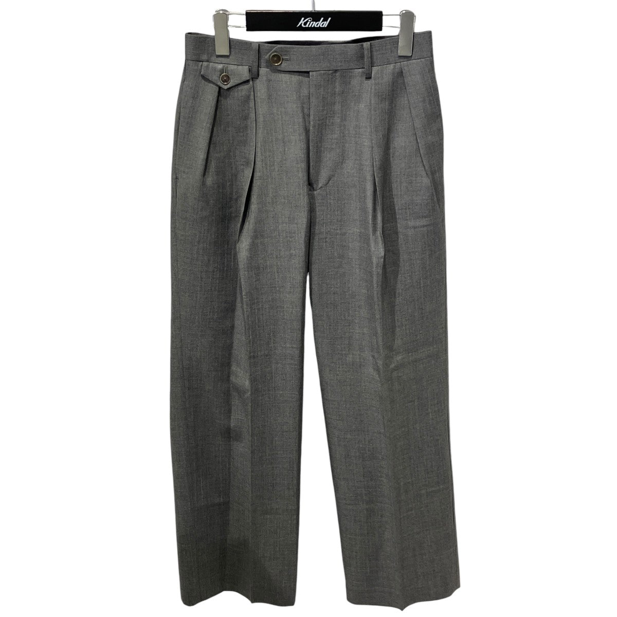 25AWBLUEFACED WOOL TWO-TUCK SLACKSスラックスパンツA25AP05BS