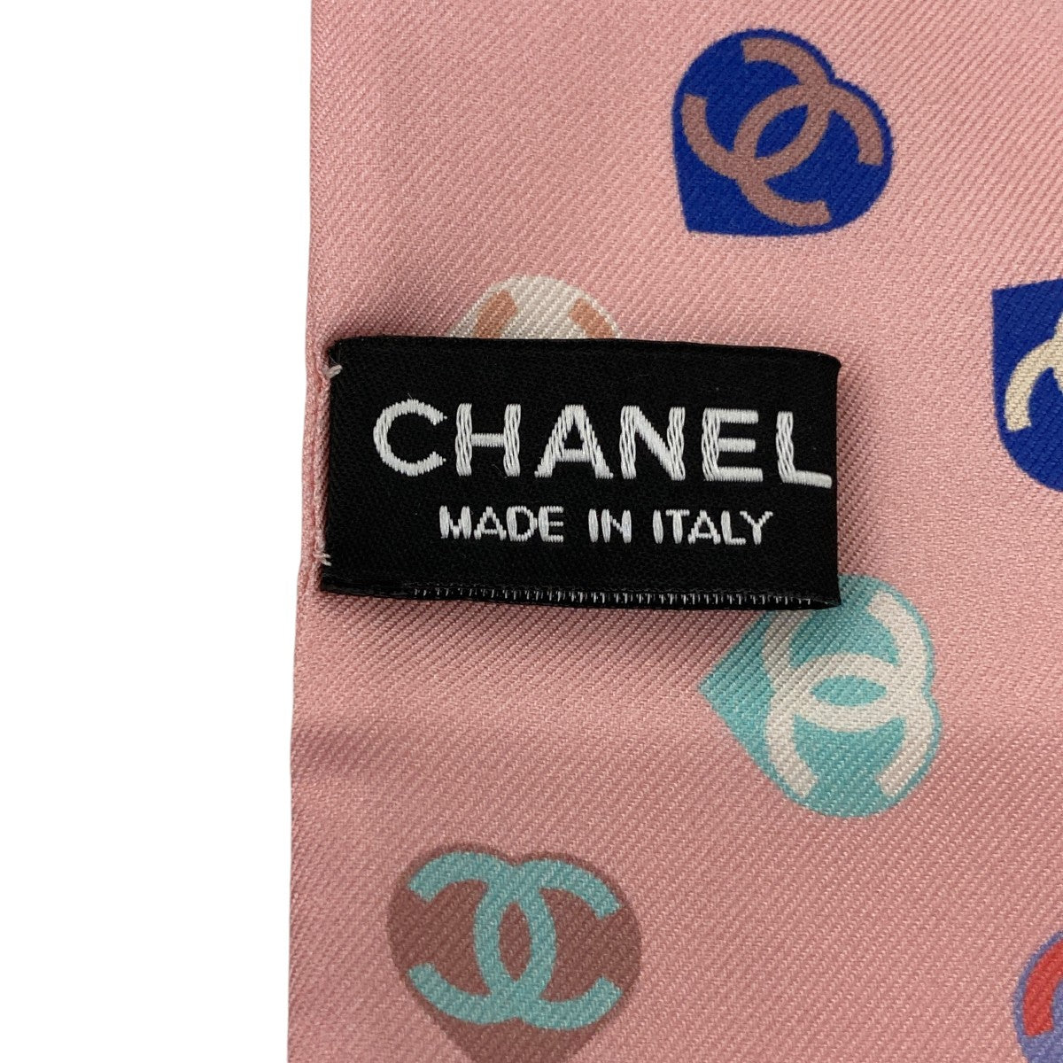 CHANEL ココマーク ハート シルクツイリースカーフAA7447 古着・中古-5枚目のアイテム画像