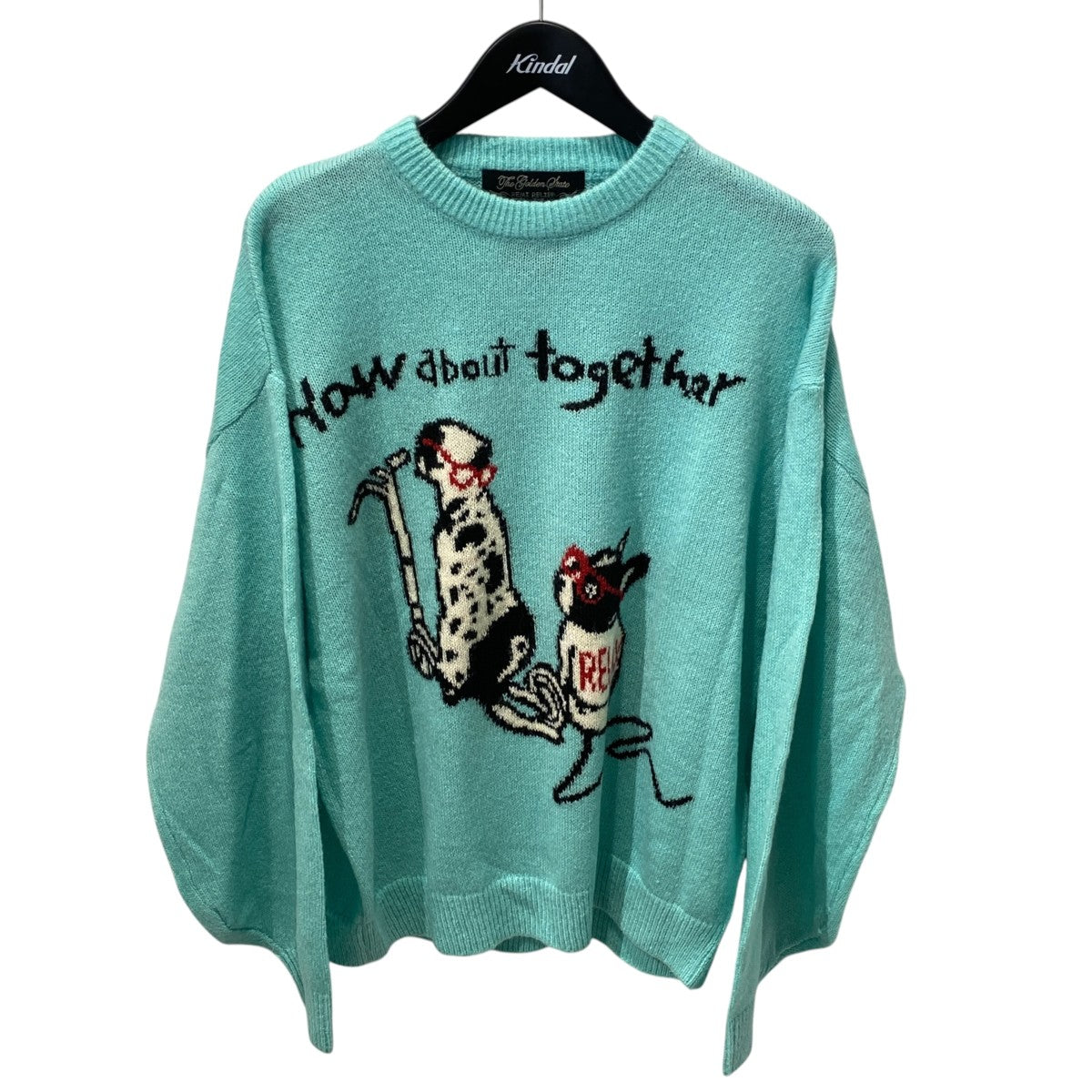 How about together別注 インターシャニット長袖ニット