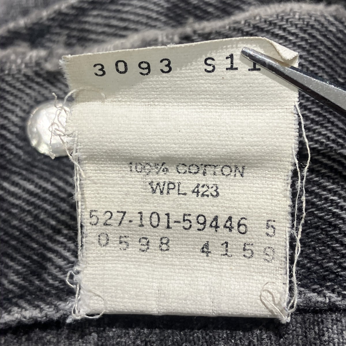 LEVI’S 00sUSA製 サルファブラックデニムジャケット70598-4159 古着・中古-10枚目のアイテム画像