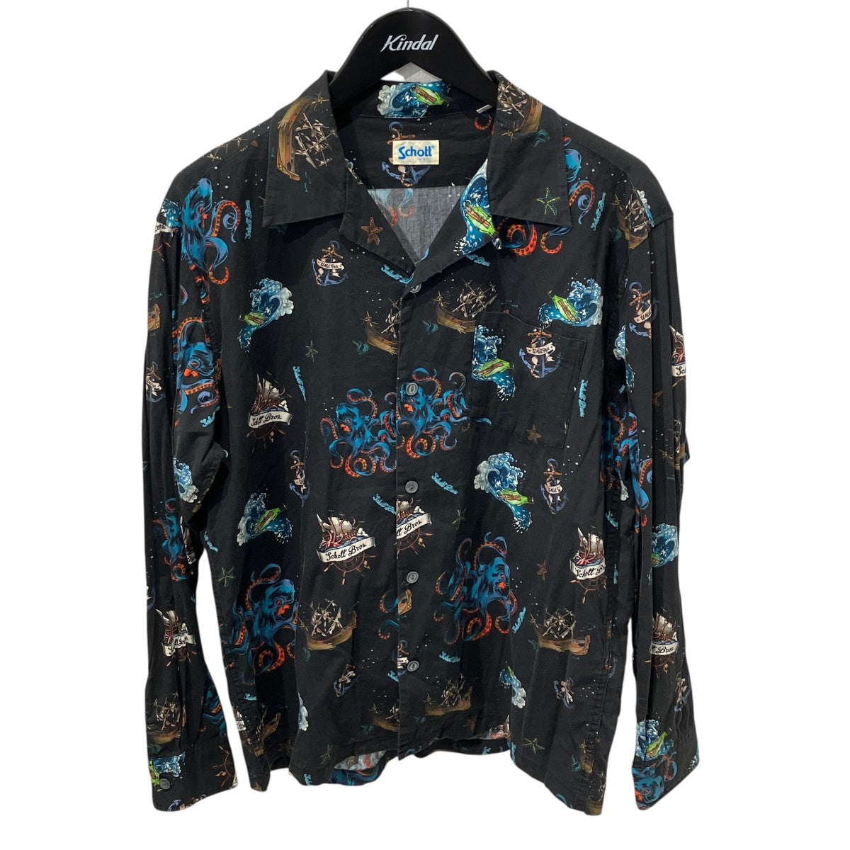 L／S HAWAIIAN SHIRT KRAKENオープンカラーシャツ3115075