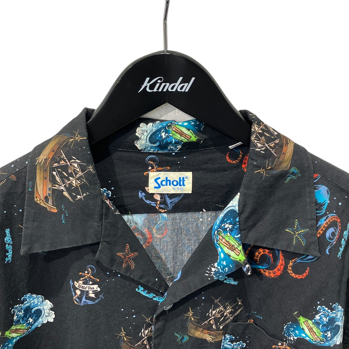 L／S HAWAIIAN SHIRT KRAKENオープンカラーシャツ3115075