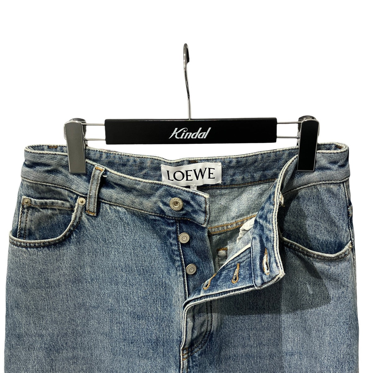 LOEWE HIGH WAISTED JEANSデニムパンツS540Y11X65 古着・中古-3枚目のアイテム画像
