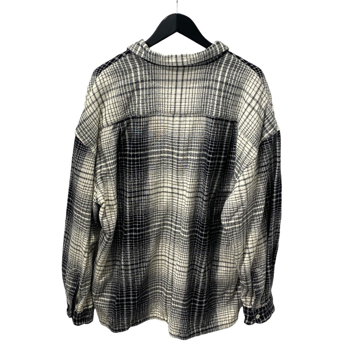 OMBRE CHECK OPEN CALLAR PULLOVER L／S SHIRTチェック長袖シャツ