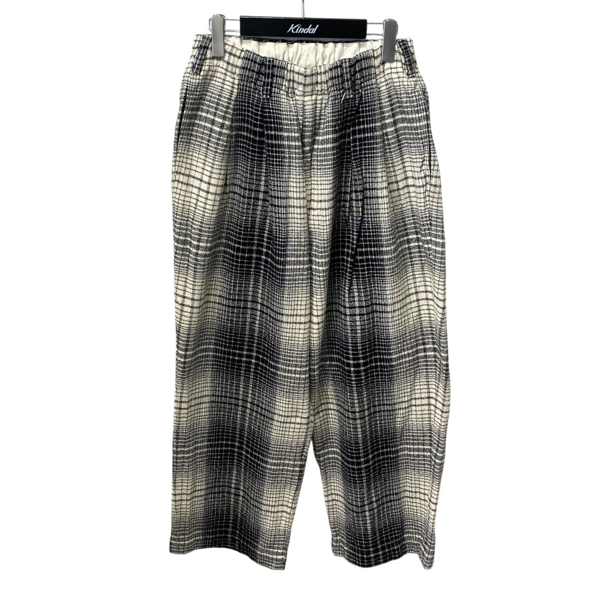 Ombre Check 2 Tuck Easy Pantsチェックイージーパンツ