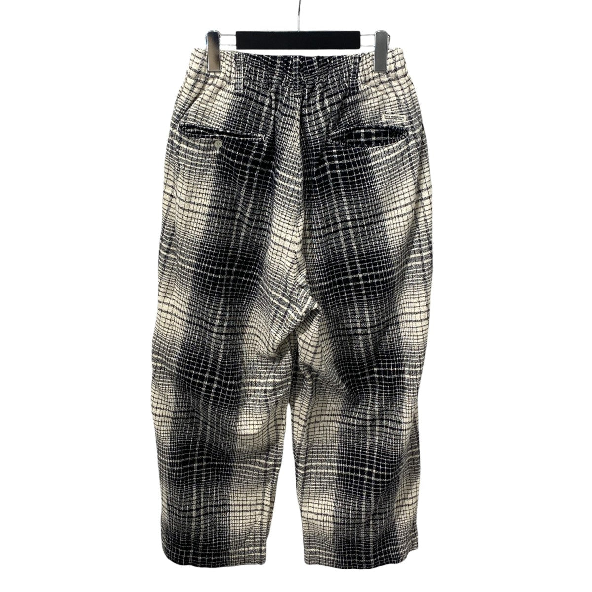 Ombre Check 2 Tuck Easy Pantsチェックイージーパンツ