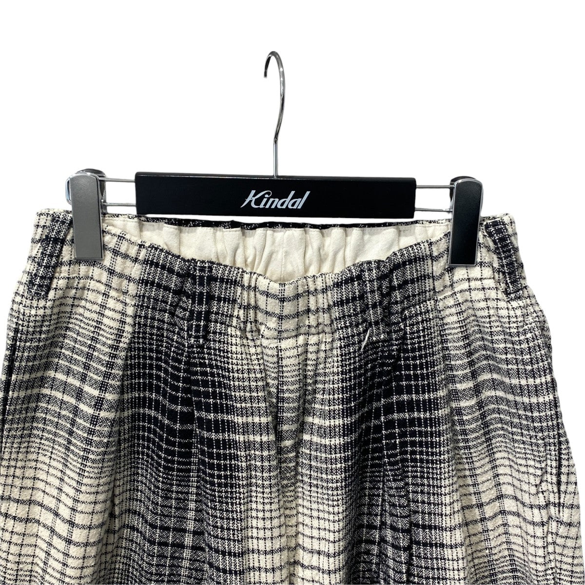 Ombre Check 2 Tuck Easy Pantsチェックイージーパンツ