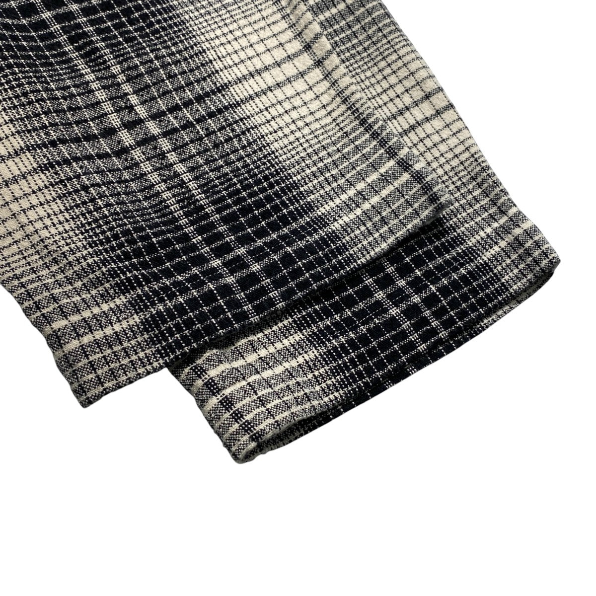 Ombre Check 2 Tuck Easy Pantsチェックイージーパンツ