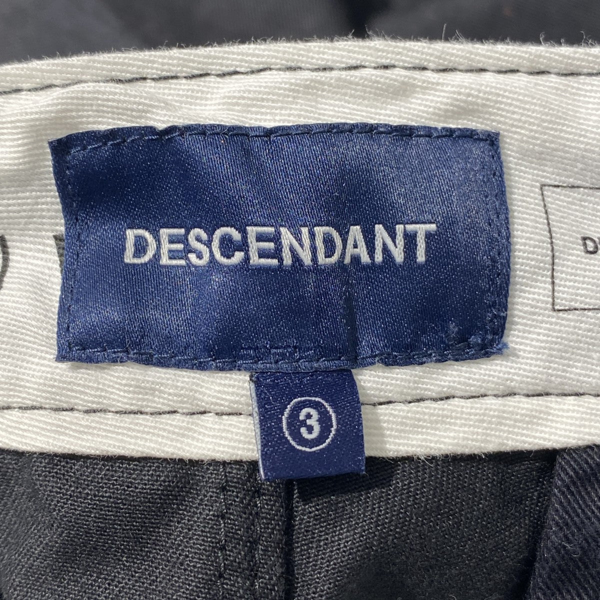 DC-3 ORGANIC COTTON TWILL TROUSERSタックパンツDC-3 WIDE