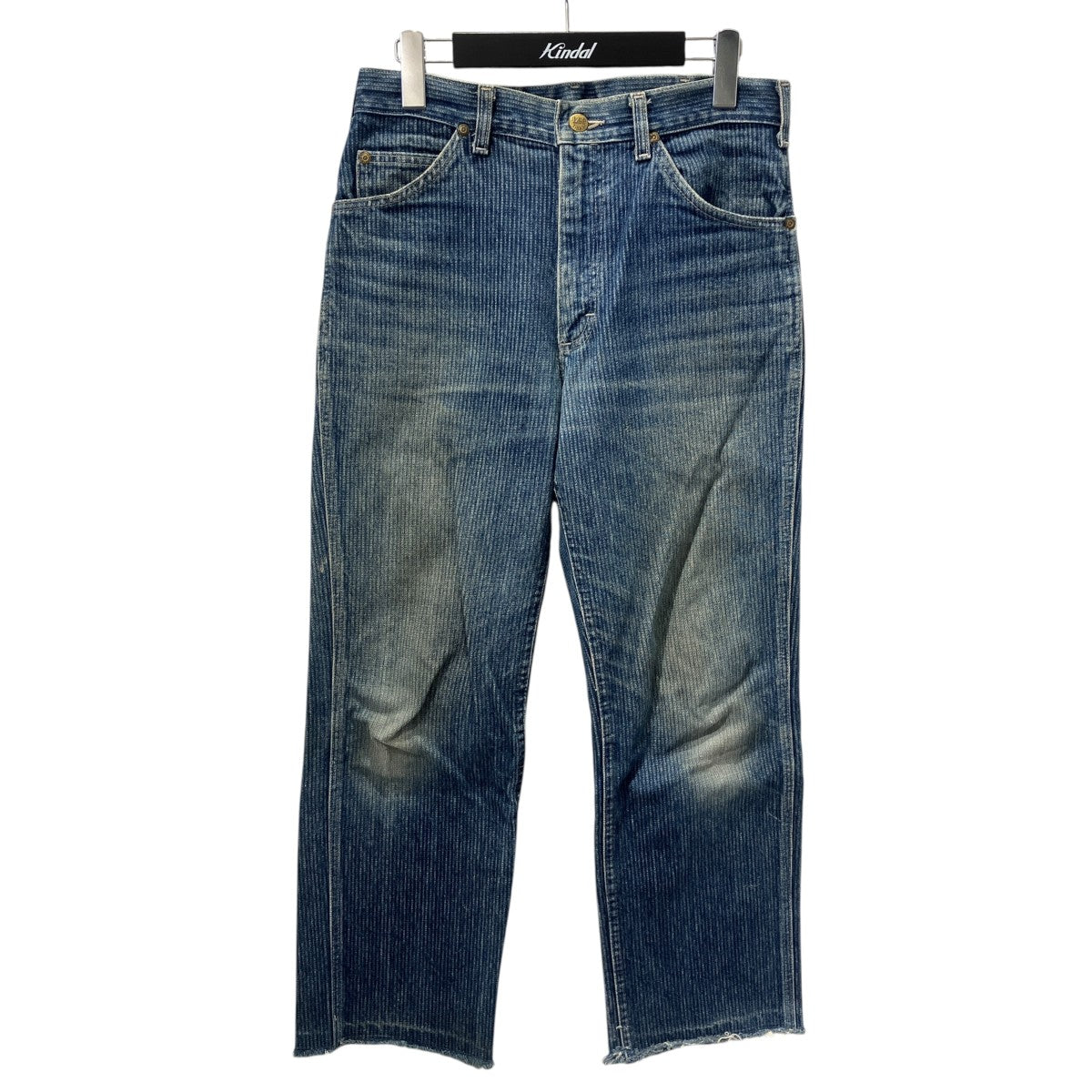 80sUSA製 42TALONストライプデニムパンツ200-3143