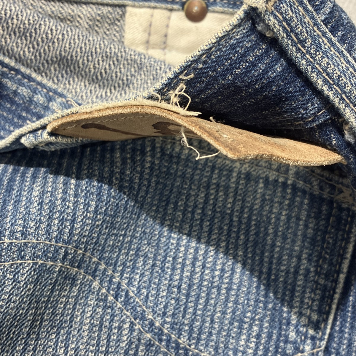 80sUSA製 42TALONストライプデニムパンツ200-3143