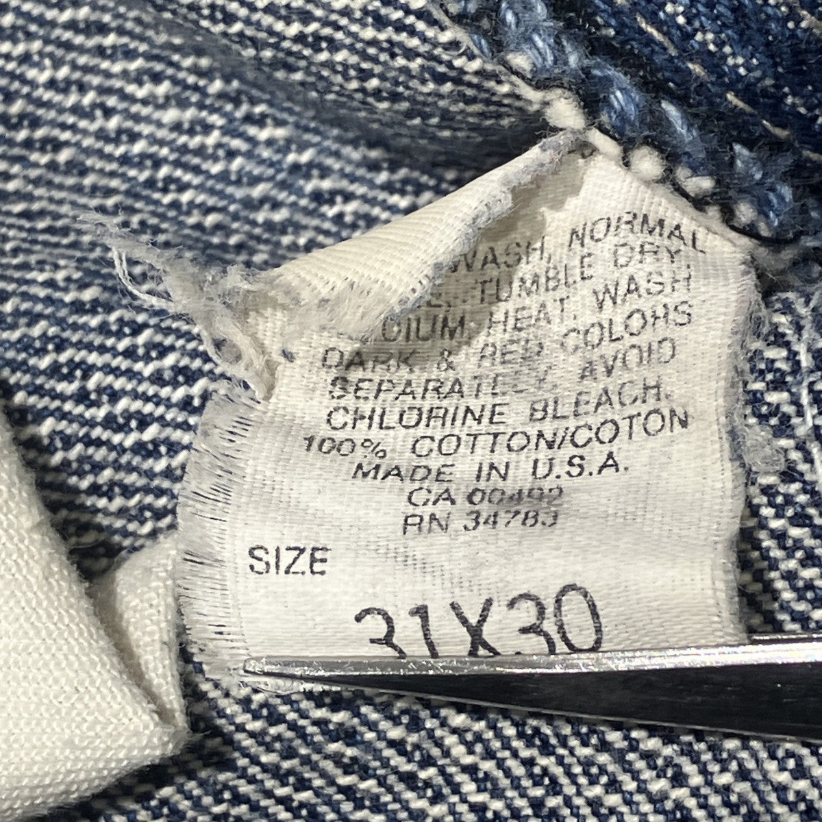80sUSA製 42TALONストライプデニムパンツ200-3143
