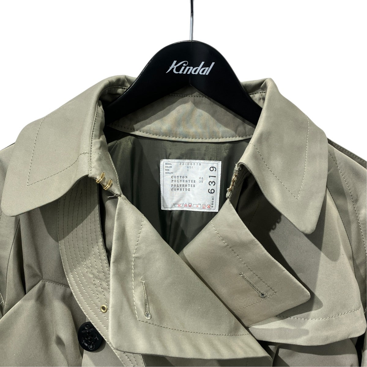 22AWCOTTON GAVARDINE COATトレンチコート22-06319