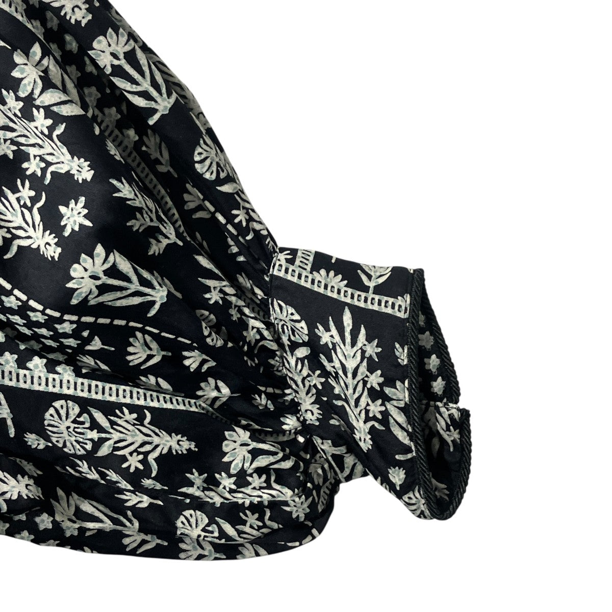 MODAL SATIN PATCHWORK PRINT DRESSドレス010432GN2