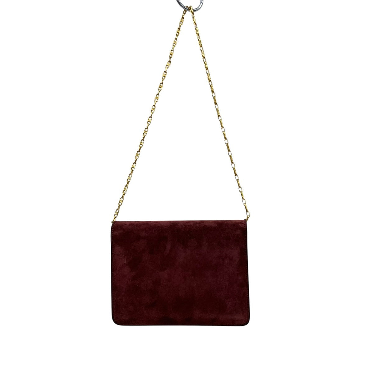 CELINE チェーンショルダーバッグBORDEAUX 古着・中古-2枚目のアイテム画像