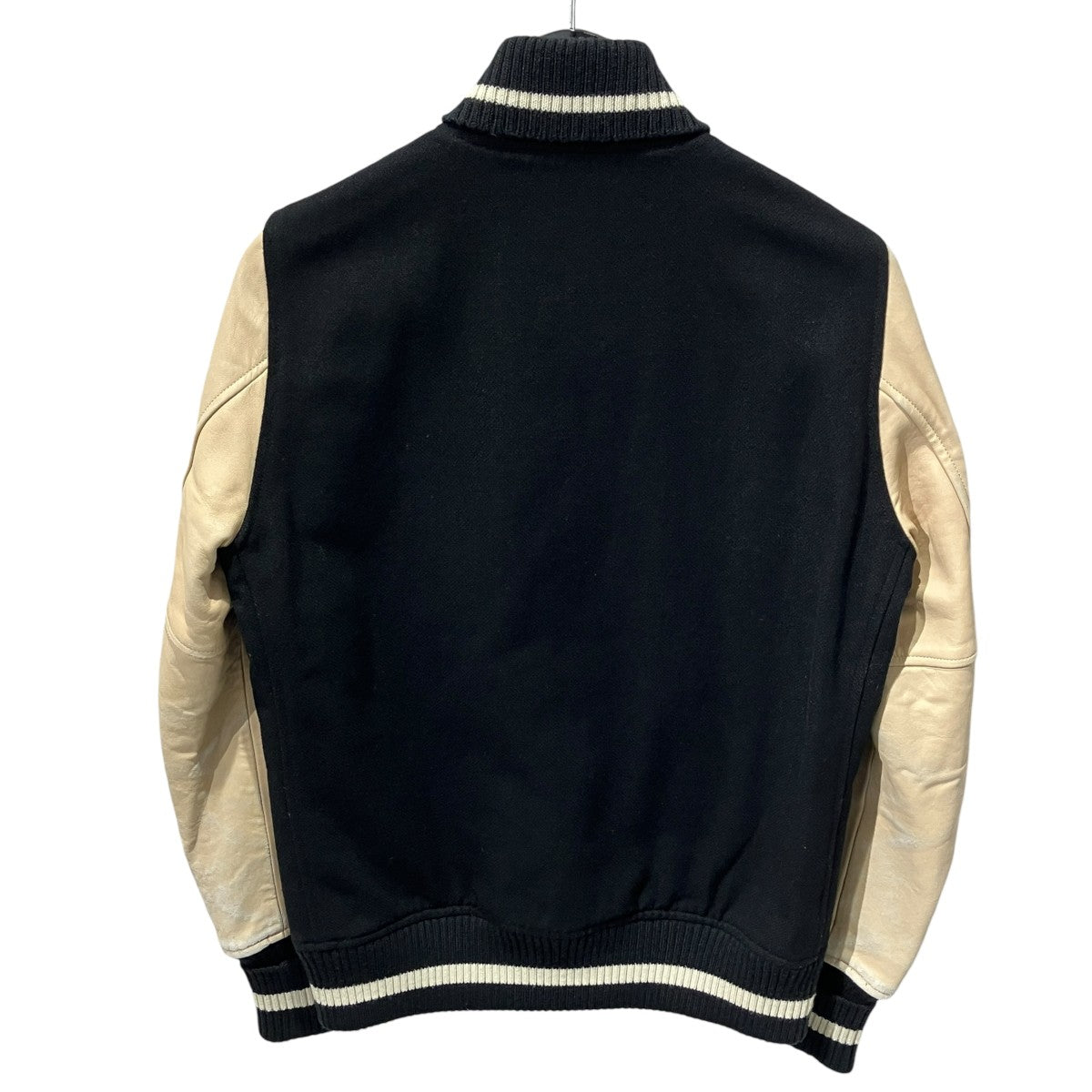 12AW袖レザーワッペンスタジャン0224AB05