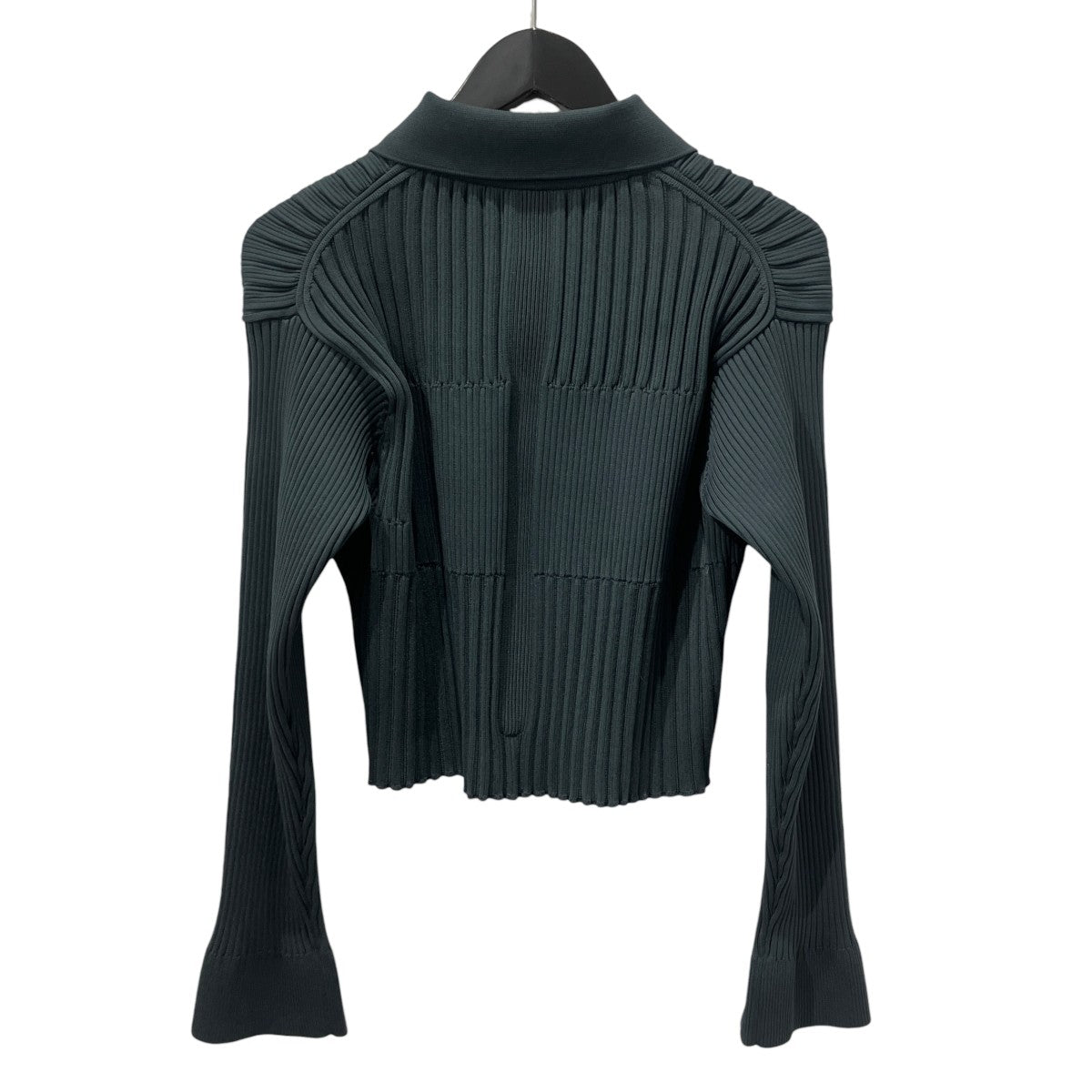 FLUTED CROPPED SHIRT CARDIGANプリーツ加工ジャケット