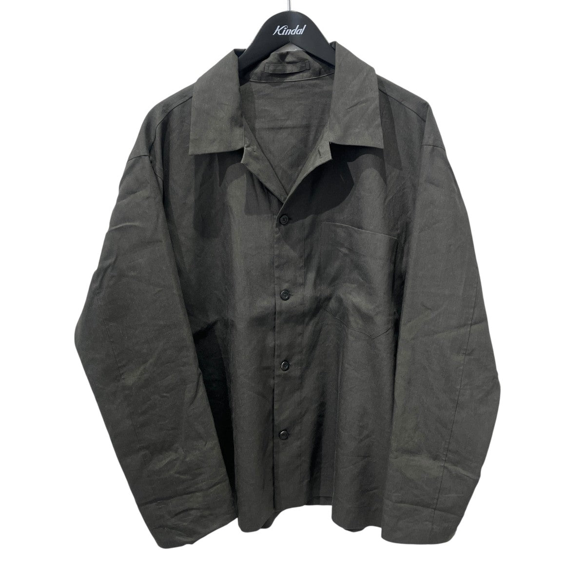 26AWLINEN WOOL SILK PLAINWEAVE SHIRT長袖シャツ579-6250201