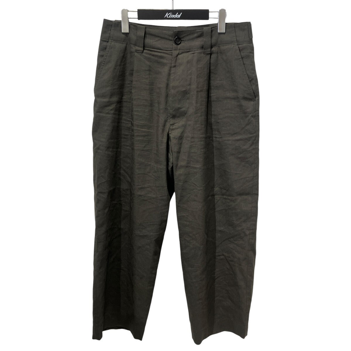 26AWLINEN WOOL SILK PLAINWEAVE TROUSERSトラウザーパンツ579-6240201