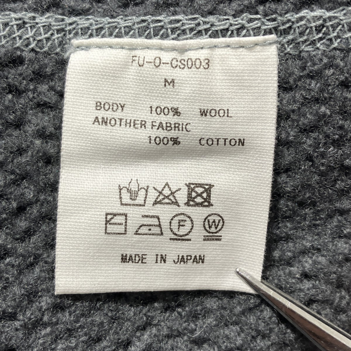 Striped Flannel Wool Mesh ThermalサーマルカットソーFU-0-CS003