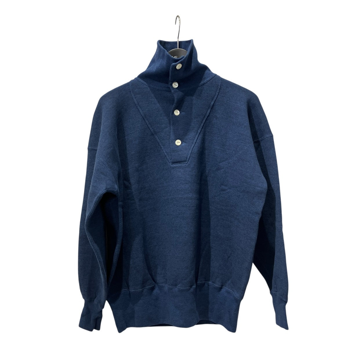 EXTRA COTTON FLEECE   STAND COLLAR LONG SLEEVEハイネックスウェット
