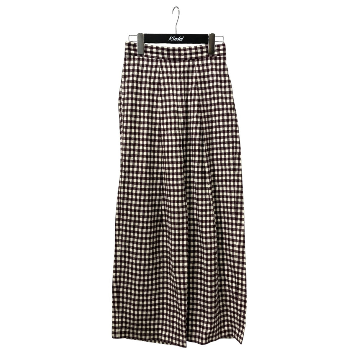 Cotton rayon check flannnel gathered pantsチェックパンツPA24-PT05