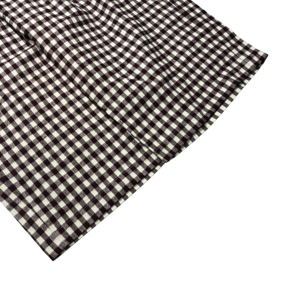 Cotton rayon check flannnel gathered pantsチェックパンツPA24-PT05