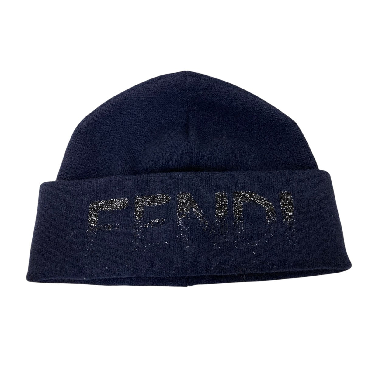 FENDI ラメロゴニット帽FXQ334 古着・中古-1枚目のアイテム画像