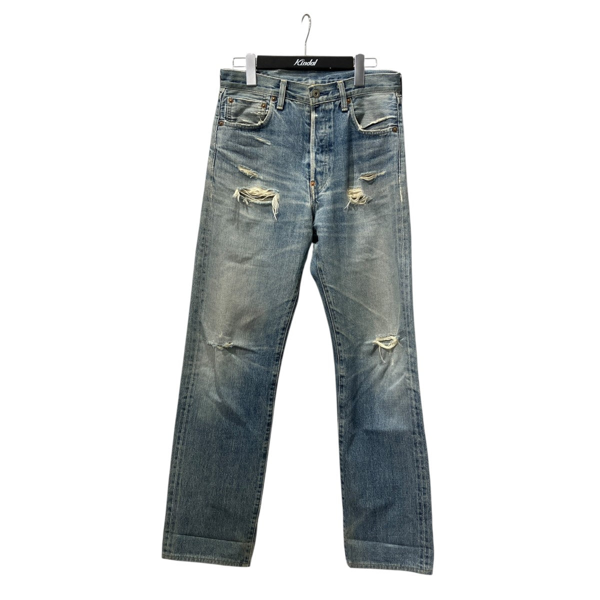 裏ボタンJ22デニムパンツ
