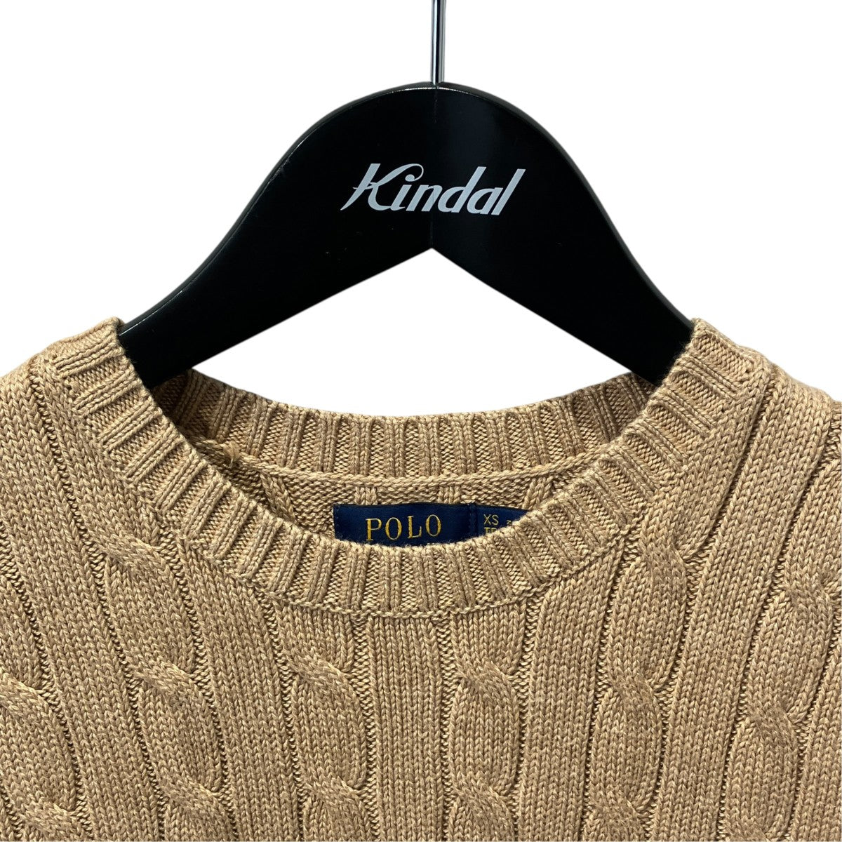 Cable-knit With Cotton半袖ニット