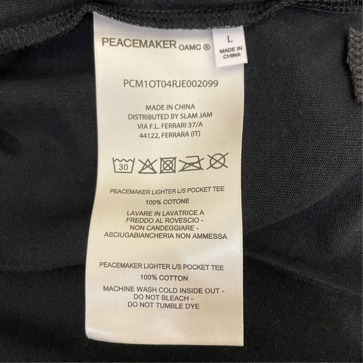 Peacemaker L S Pocket TeeI長袖TシャツPCM1OT04RJE002099