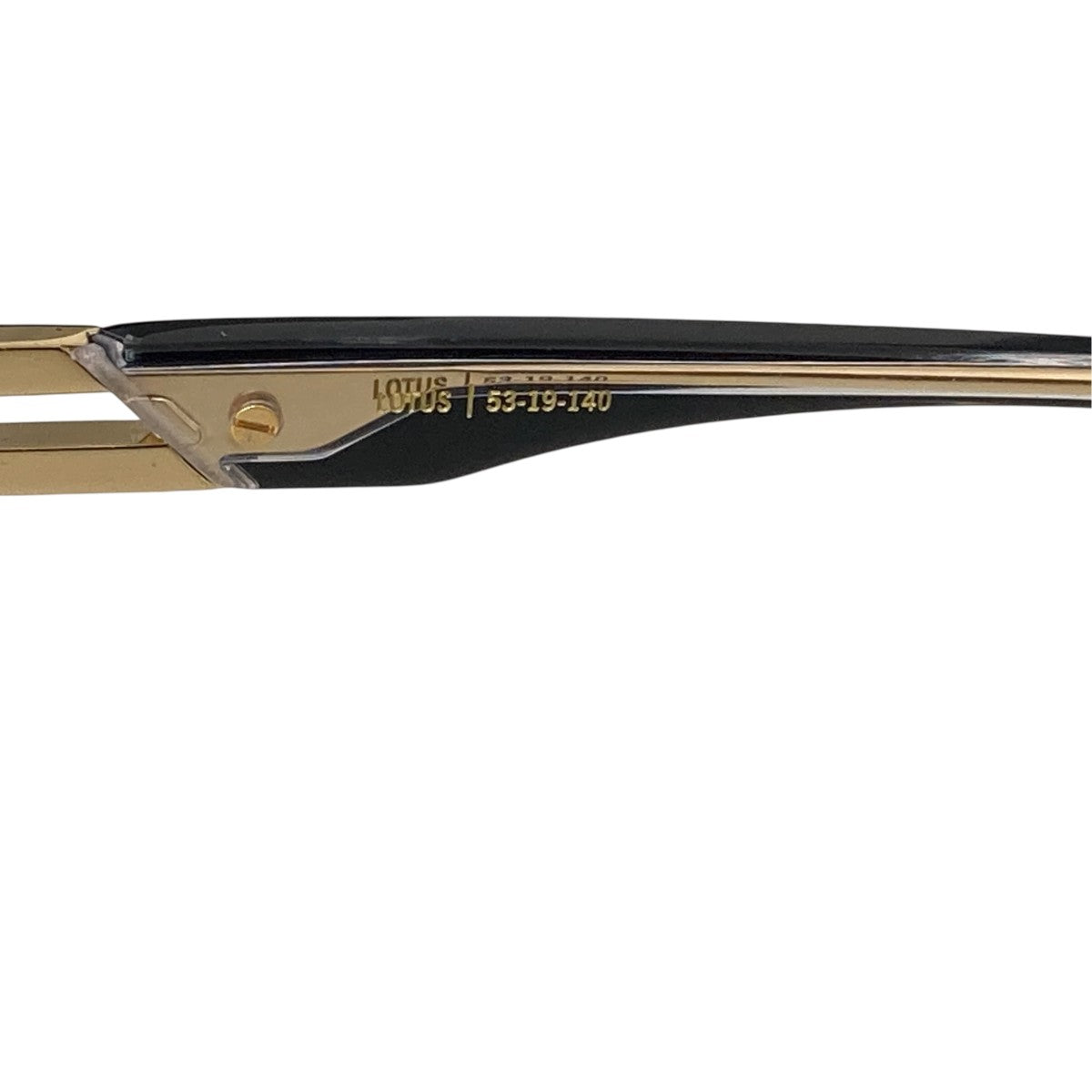 LOTUS Black ＆ 24k Gold Clear Lens Glasses眼鏡53-19-140