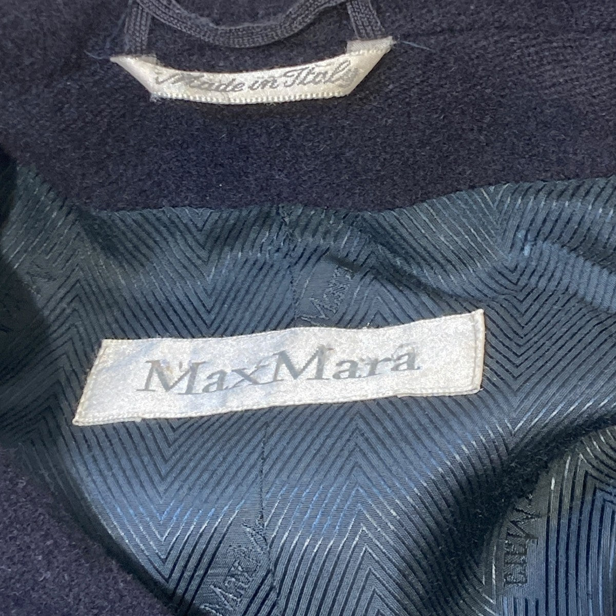 MaxMara ウールカシミヤフーテッドコートコート 古着・中古-5枚目のアイテム画像