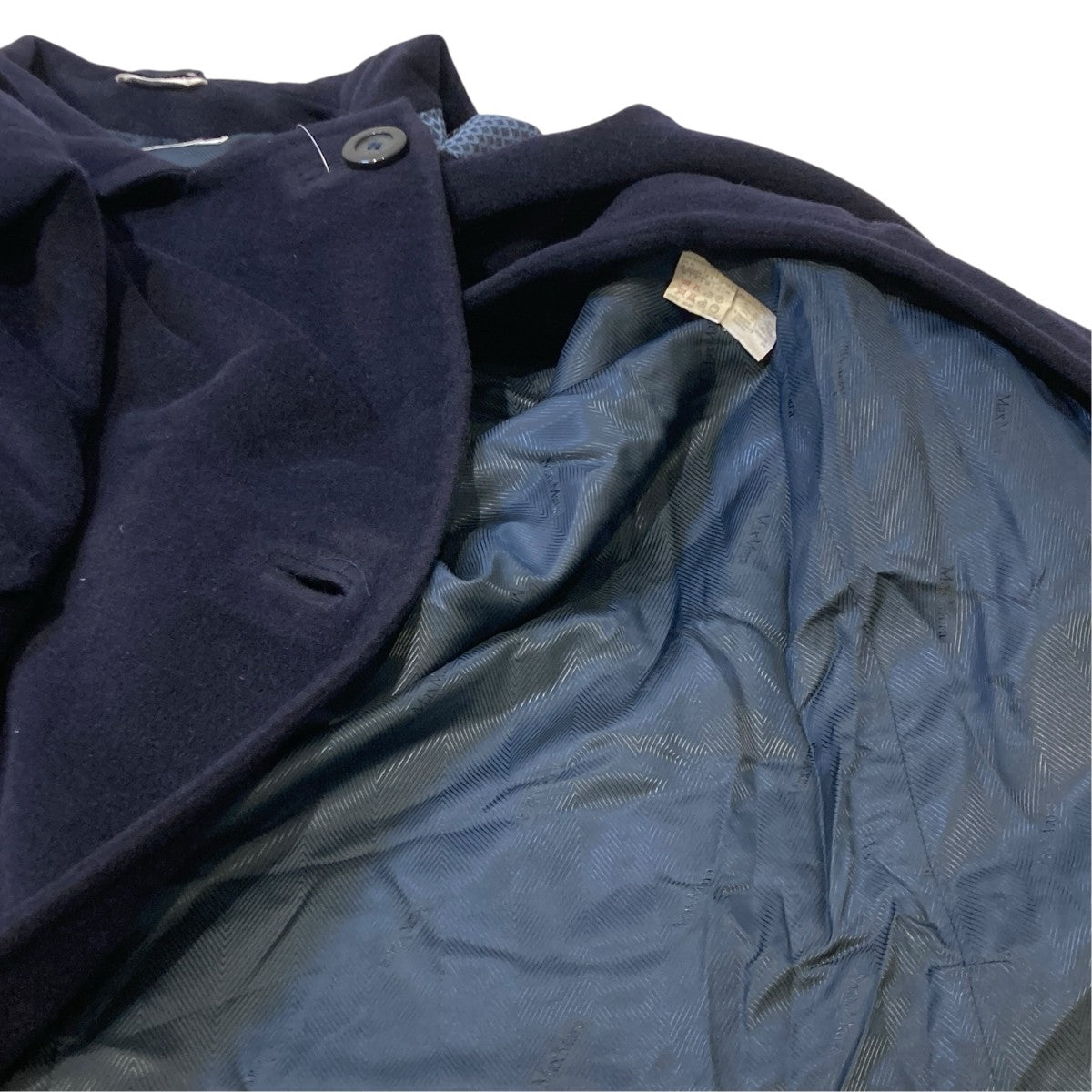 MaxMara ウールカシミヤフーテッドコートコート 古着・中古-6枚目のアイテム画像