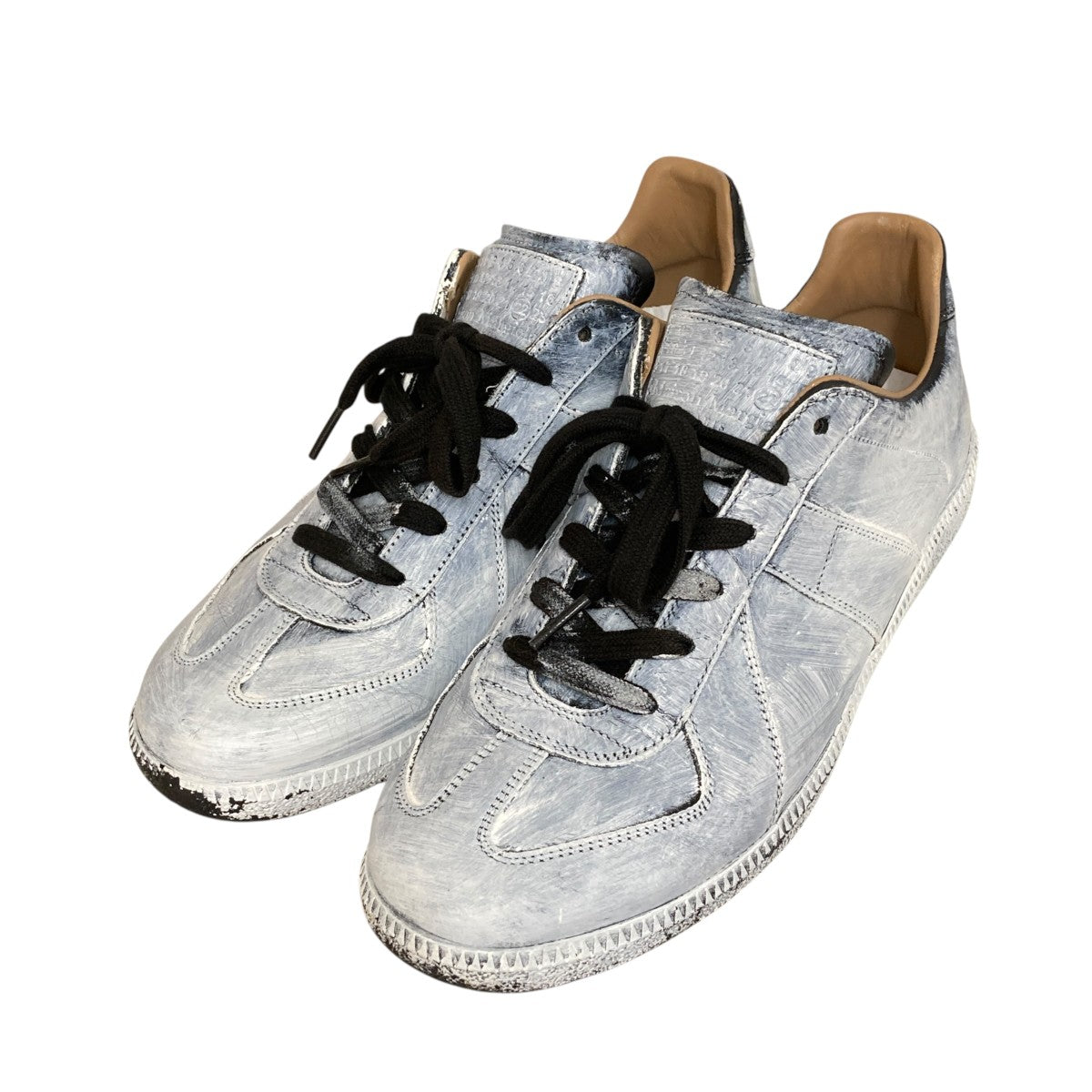 Replica ペイント加工ローカットスニーカーS37WS0566