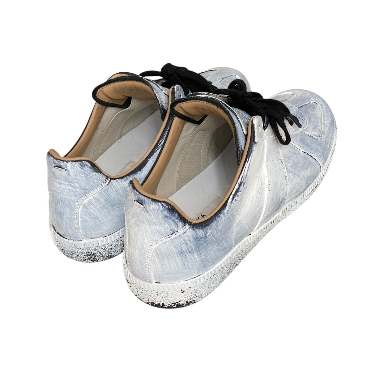 Replica ペイント加工ローカットスニーカーS37WS0566