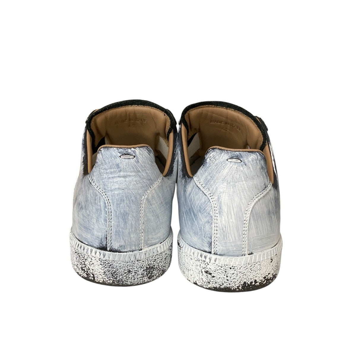 Replica ペイント加工ローカットスニーカーS37WS0566