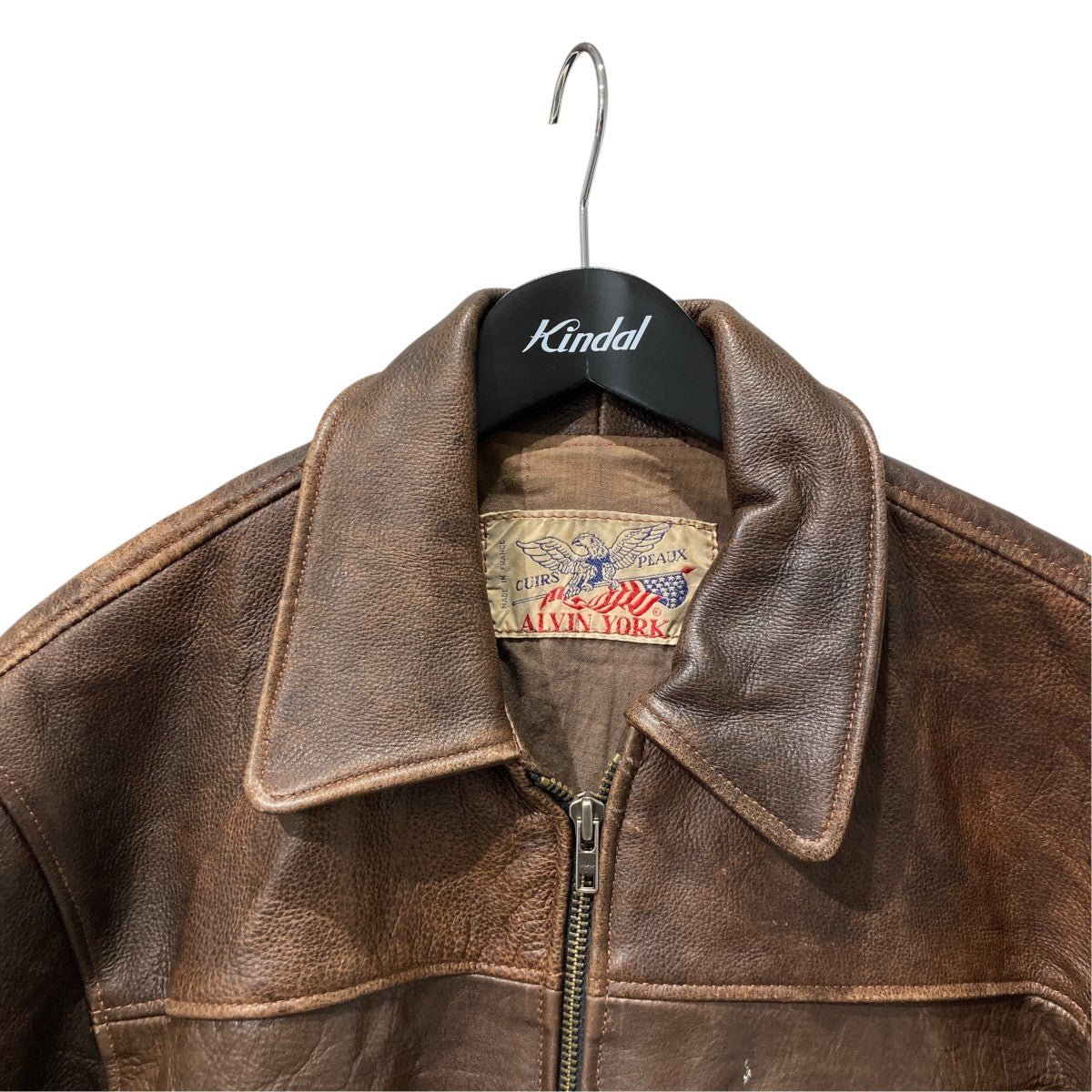80sALVIN YORK フランス製レザージャケット