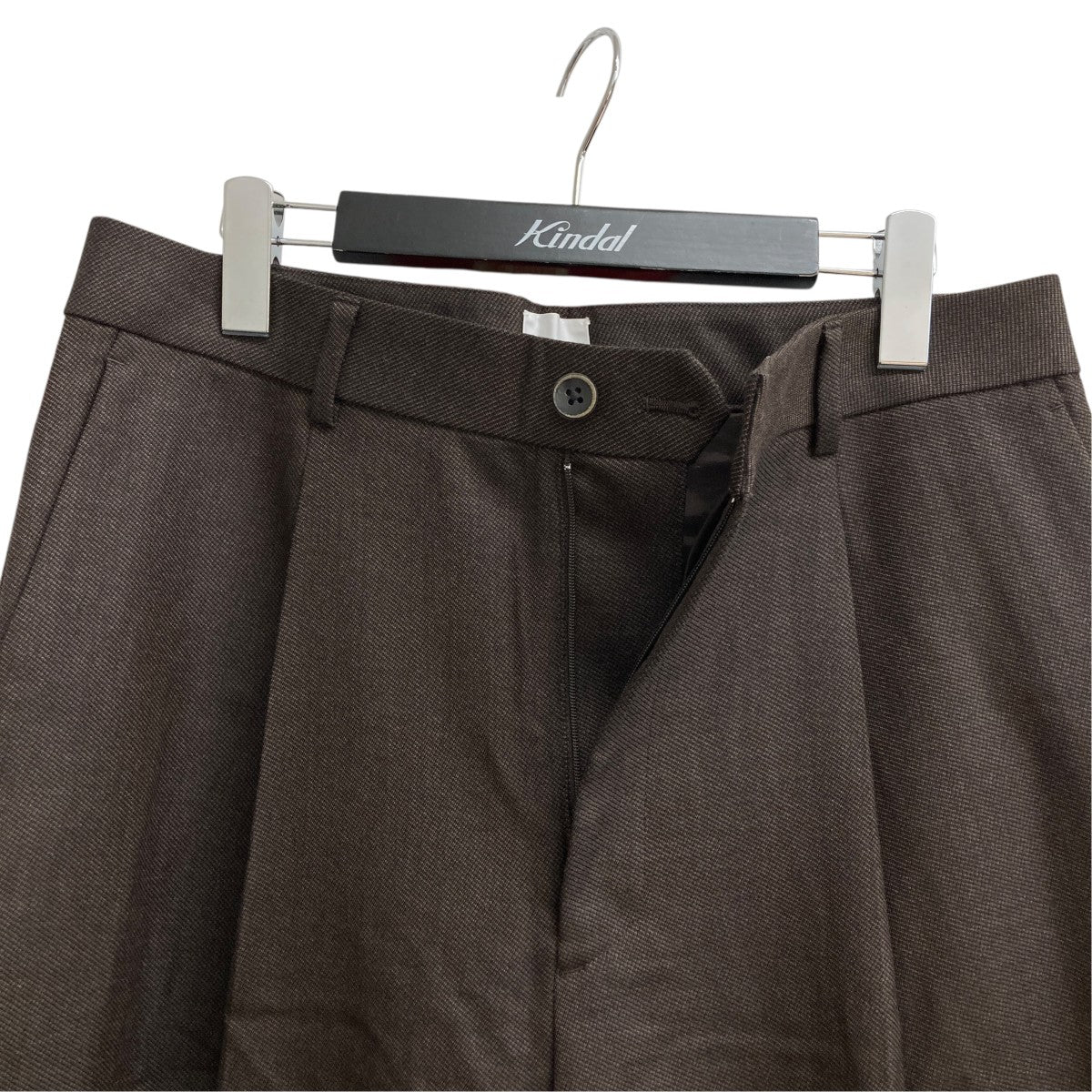 25AWMIDDLEWOOL DEEPTUCK TROUSERSスラックス25W-BIS-PT24M
