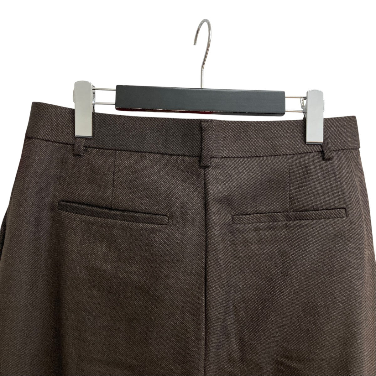 25AWMIDDLEWOOL DEEPTUCK TROUSERSスラックス25W-BIS-PT24M
