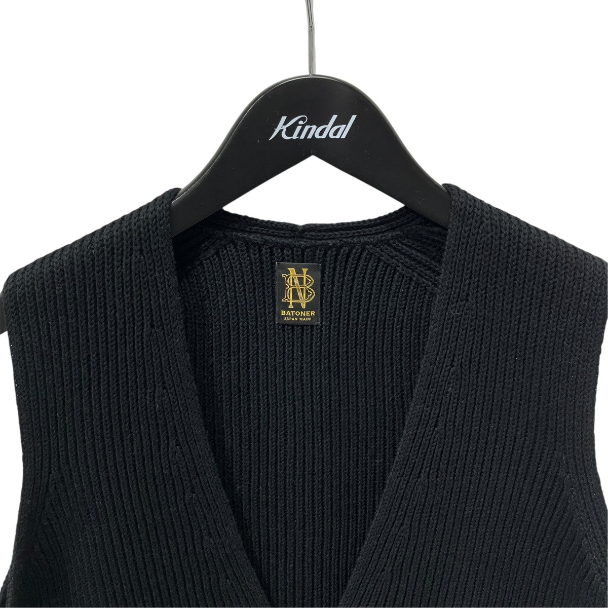 V NECK BIG VESTニットベストBN-22SL-003