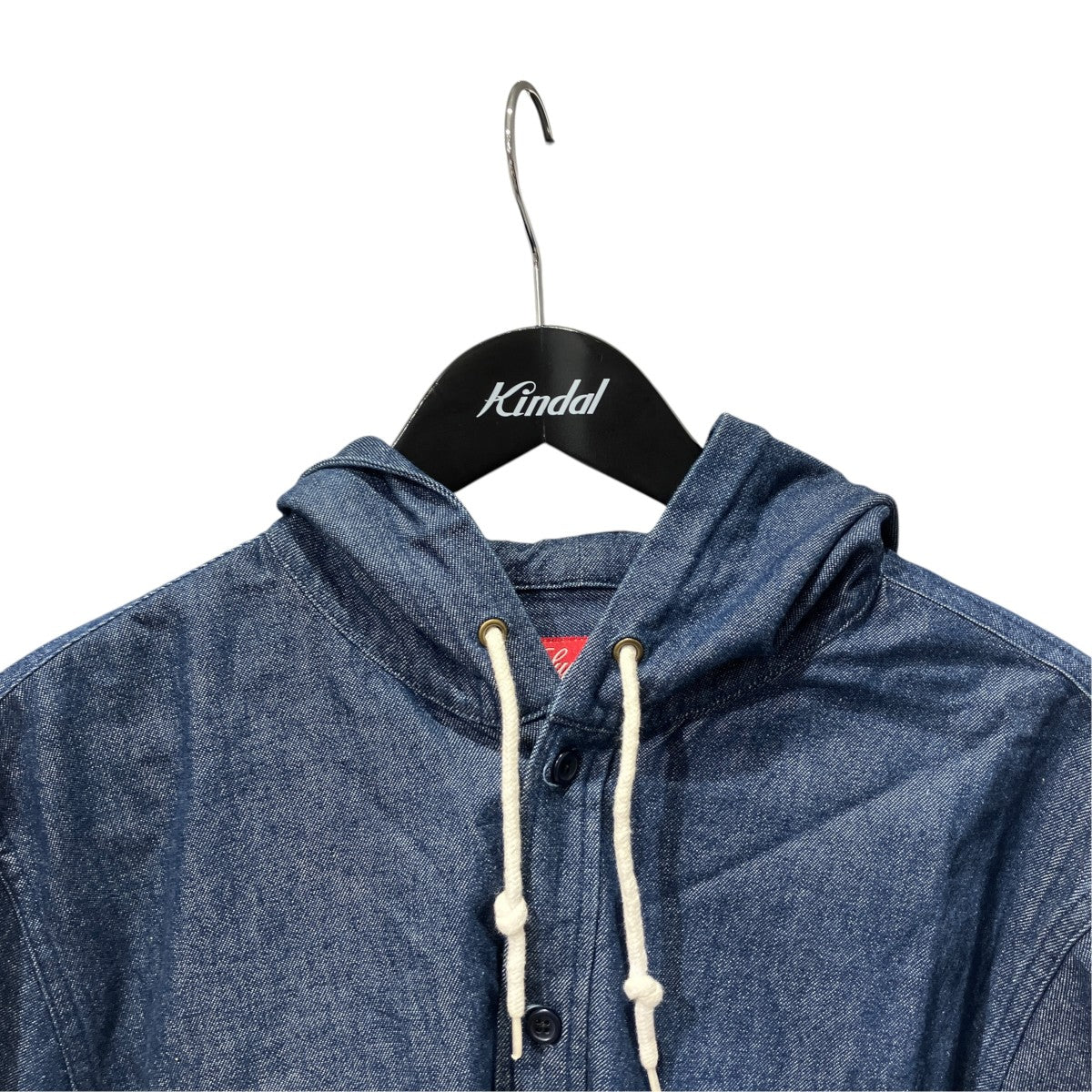 12AWHOODED DENIM SHIRTフーテッドシャツ