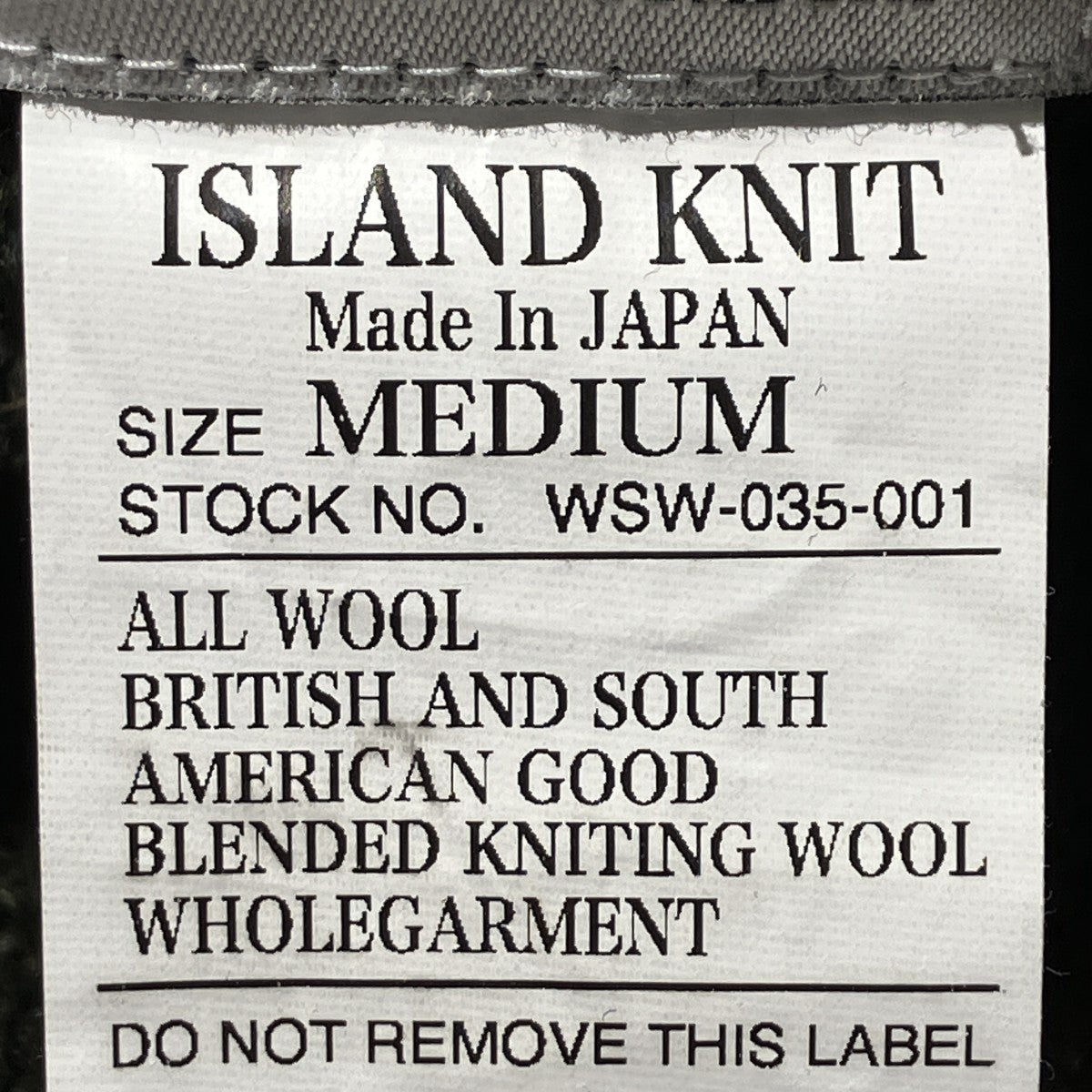 ISLAND KNITニットWSW-035-001
