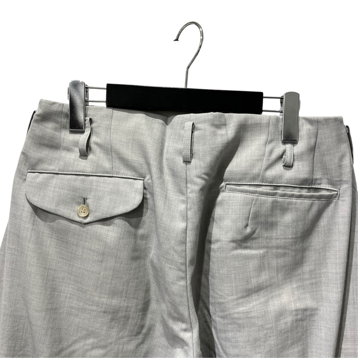 Pleated Curved-Hem PantsパンツPQ-P024