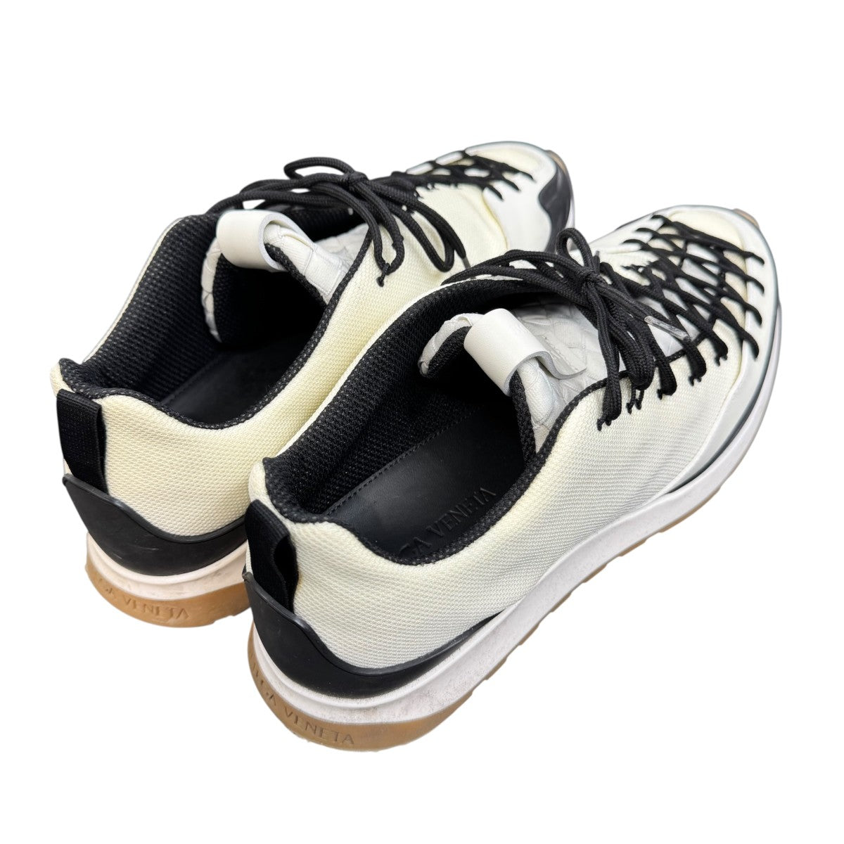 LEATHER COLORBLOCK PATTERN SNEAKERSレザースニーカー609891